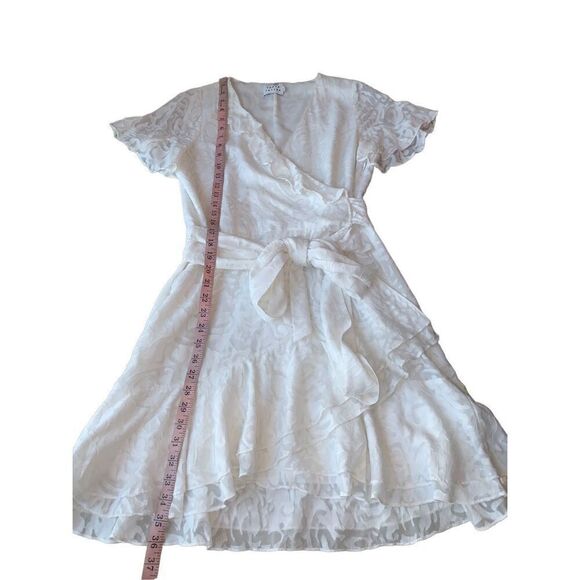 Tanya Taylor Silk Blend White Floral Bianka Dress - Picture 11 of 14